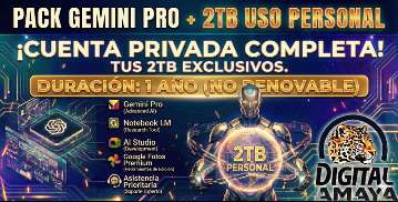 🚀 IA GEMINI 3 PRO + 2TB 🤖✨ X 1AÑO